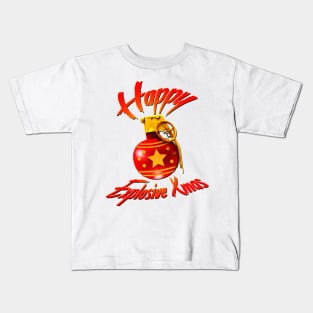 Explosive Christmas (white) Kids T-Shirt